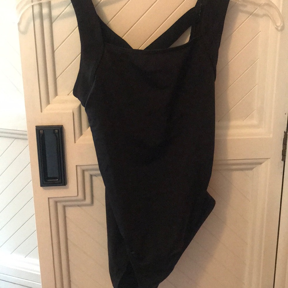 Girls black ballet leotard